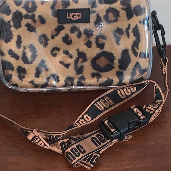 UGG BRAND NEW JANEY II CLEAR CHEETAH PRINT CROSSBODY BAG - Picture 2 of 12